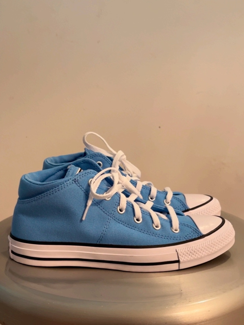 NWOT Converse Chuck Taylor All Star Blue Mid Top Sneakers Kids Size 5.5 – New - Picture 4 of 8